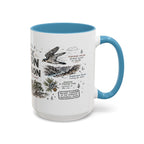 Black Canyon of the Gunnison National Park Coffee Mug | Colorado Deep Canyon Hiking Gift | Accent Color Ceramic 11oz 15oz