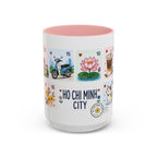 Ho Chi Minh City Coffee Mug | Postage Stamp Collage Mug | Travel Souvenir Accent Cup 11oz 15oz