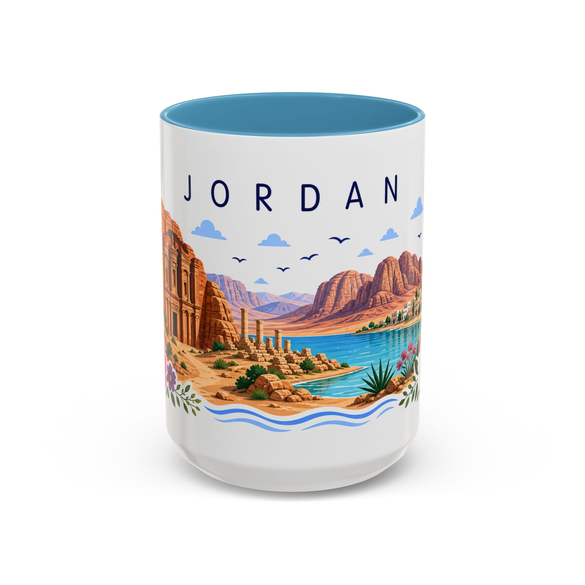 Jordan Coffee Mug | Travel Souvenir Accent Mug | Place Gift Ceramic Cup 11oz 15oz