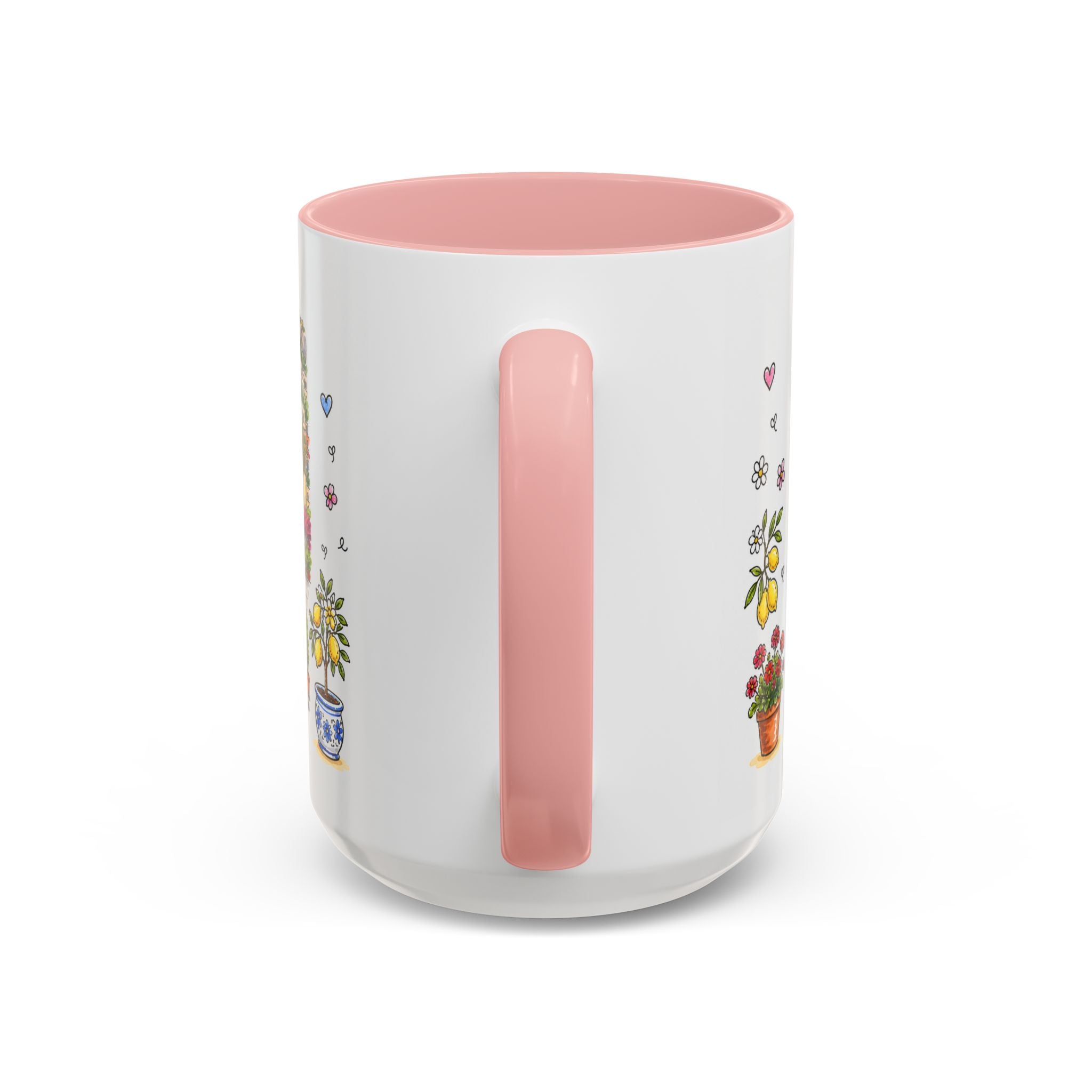 Positano Illustrated Travel Mug | Italy Souvenir Accent Coffee Mug | 11oz 15oz Ceramic Cup