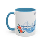 Busan Coffee Mug | South Korea Travel Souvenir | Porcelain Decal City Gift | 11oz 15oz Accent Mug