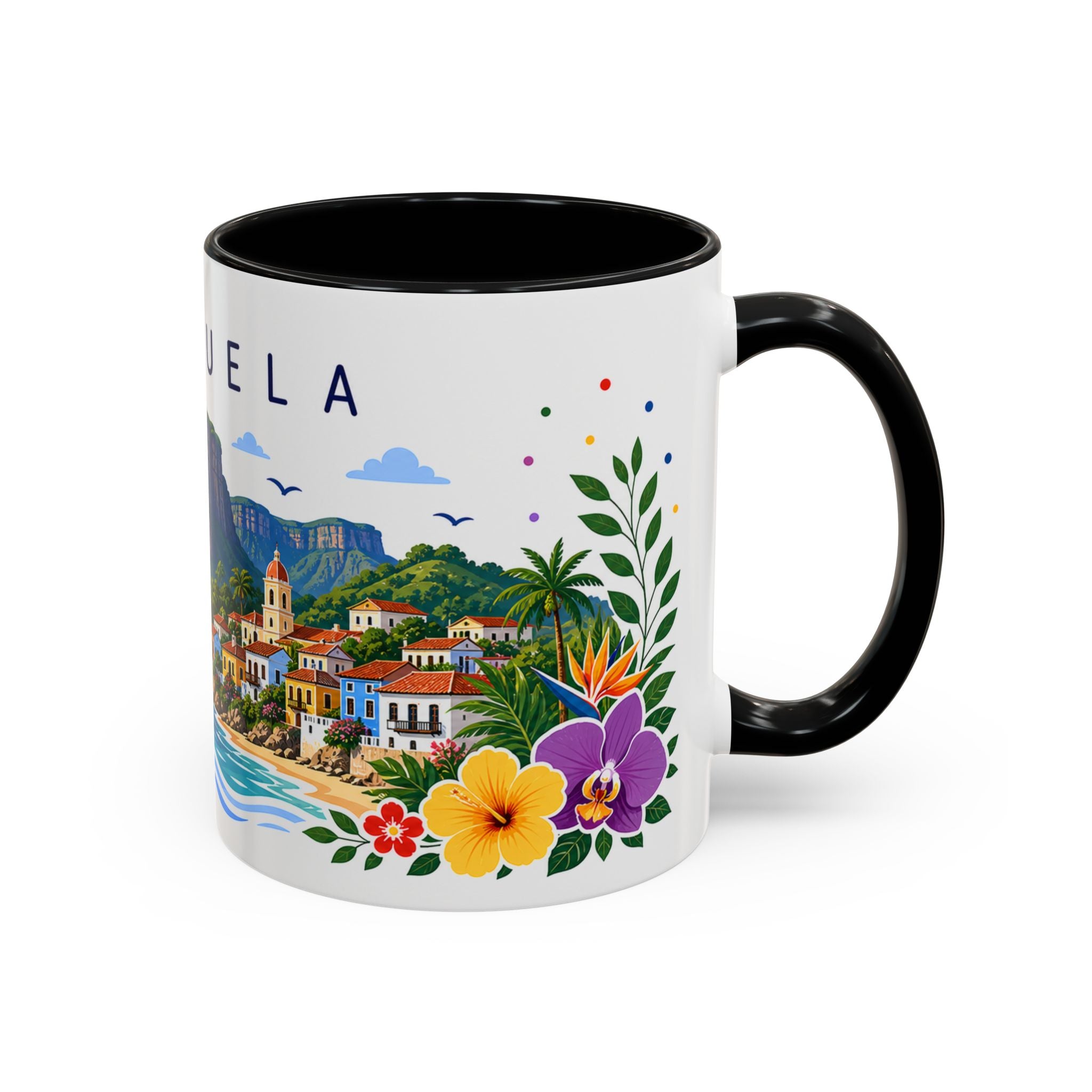Venezuela Coffee Mug | Travel Souvenir Accent Mug | Place Gift Ceramic Cup 11oz 15oz
