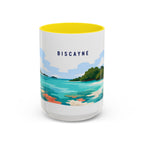 Biscayne National Park Coffee Mug | Solid Color Block Park Souvenir | 11oz 15oz Accent Mug