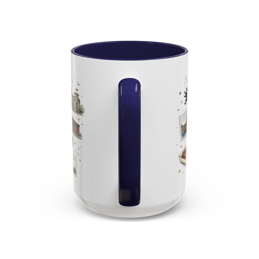Berlin Coffee Mug | Germany Souvenir Travel Gift | Accent Color Ceramic 11oz 15oz