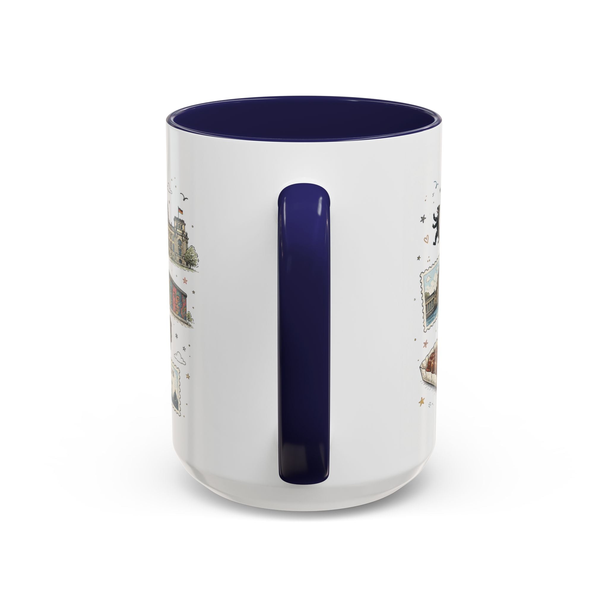 Berlin Coffee Mug | Germany Souvenir Travel Gift | Accent Color Ceramic 11oz 15oz