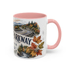 Blue Ridge Parkway Mug, Appalachia Travel Souvenir, Bucket List Gift, Accent Ceramic Coffee Mug 11oz 15oz