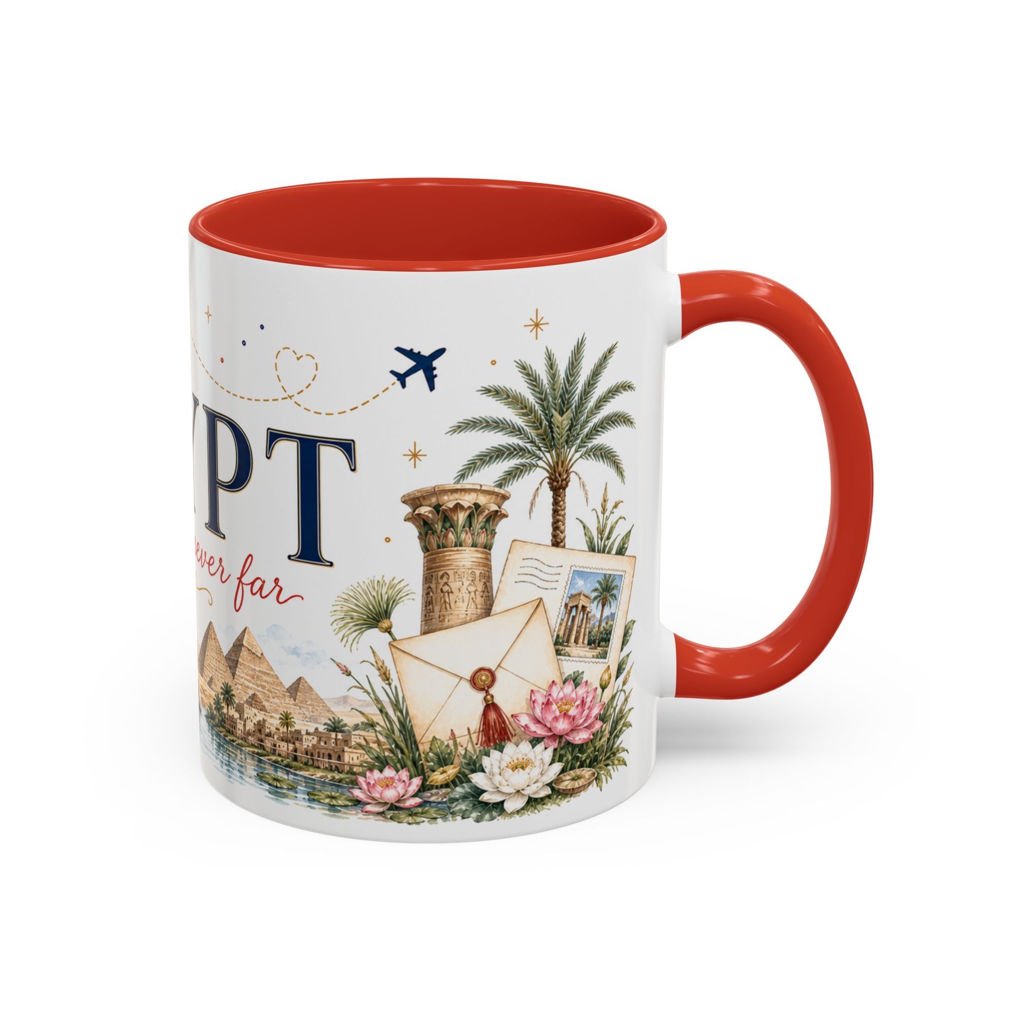 Egypt Home Country Mug | Moving Away Gift | Long Distance Friendship | 11 oz 15 oz Accent Mug