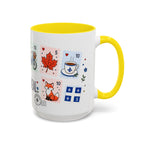 Montreal Coffee Mug | Postage Stamp Collage Mug | Travel Souvenir Accent Cup 11oz 15oz