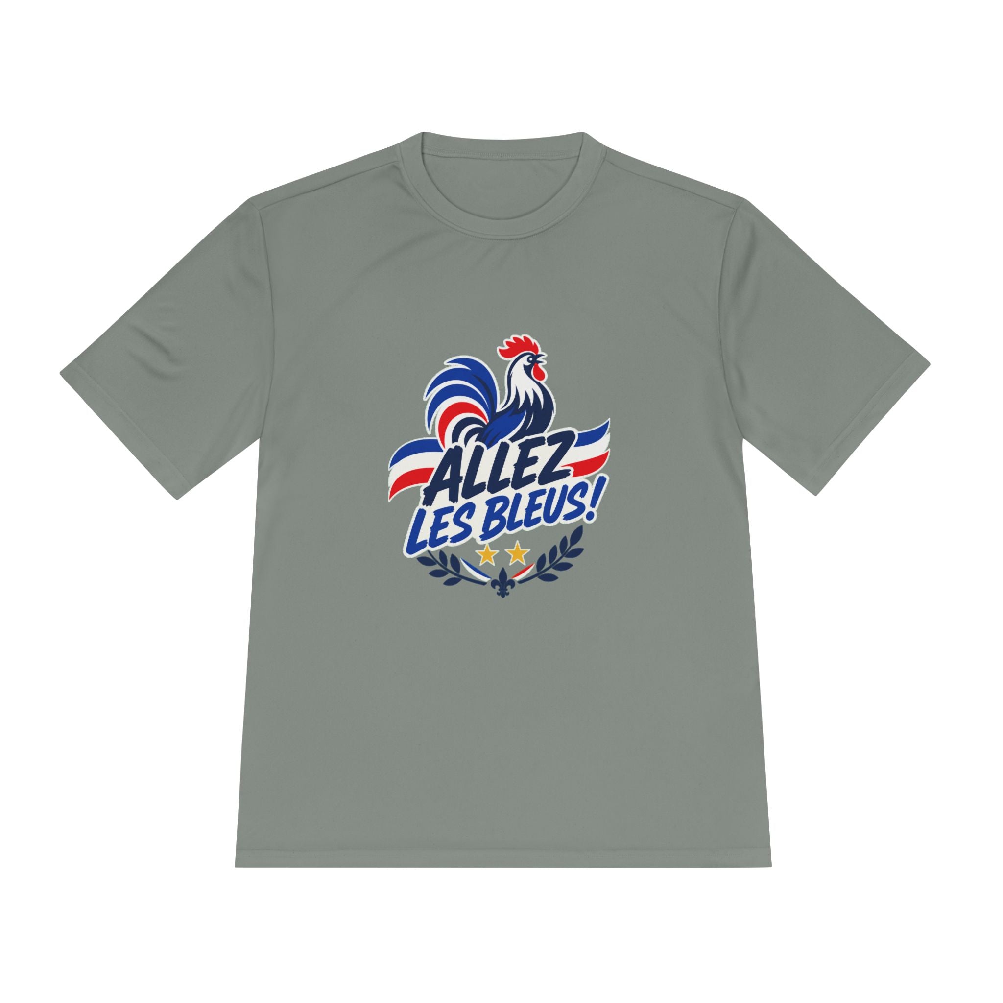 France Soccer T Shirt, Allez Les Bleus Tee, World Football Fan Shirt, Moisture Wicking Sport Tee