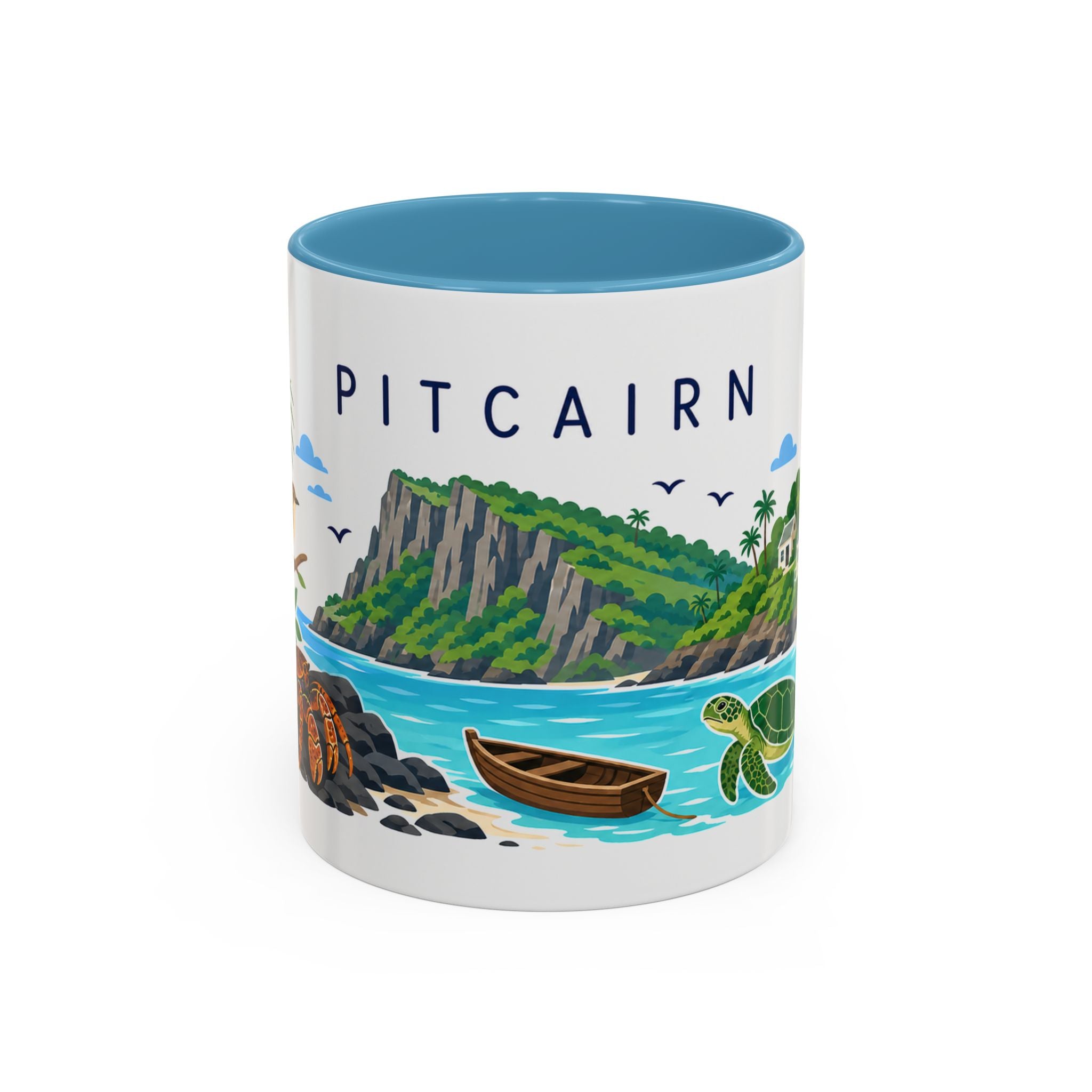 Pitcairn Coffee Mug | Travel Souvenir Accent Mug | Country Gift Ceramic Cup 11oz 15oz