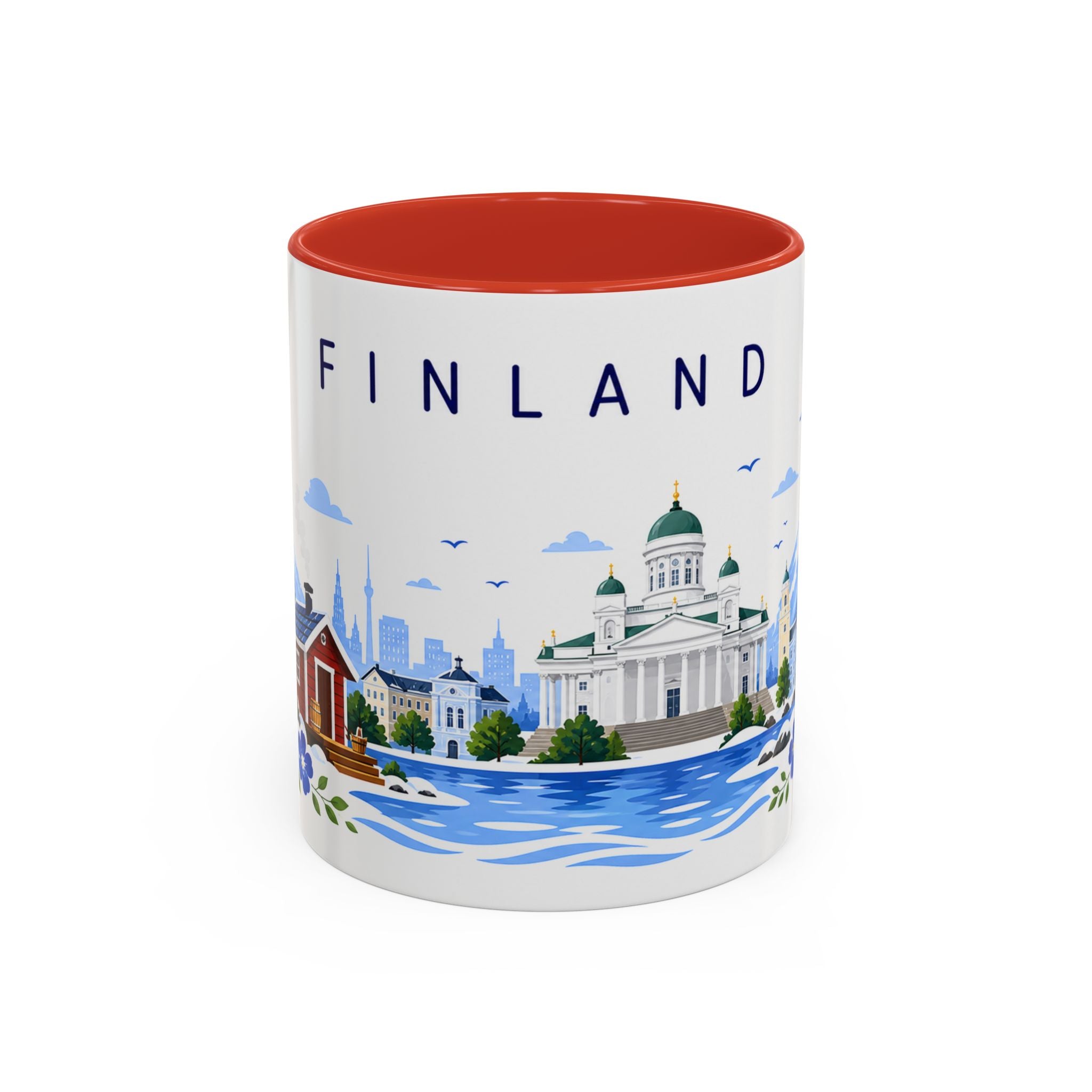 Finland Coffee Mug | Travel Souvenir Accent Mug | Place Gift Ceramic Cup 11oz 15oz