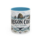 Oregon Coast Mug, Pacific Northwest Travel Souvenir, Bucket List Gift, Accent Ceramic Coffee Mug 11oz 15oz