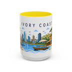 Ivory Coast Coffee Mug | Travel Souvenir Accent Mug | Place Gift Ceramic Cup 11oz 15oz