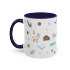 Banff Lake Louise Christmas Mug | Watercolor Travel Souvenir | Holiday Gift | Accent Ceramic Coffee Cup 11oz 15oz