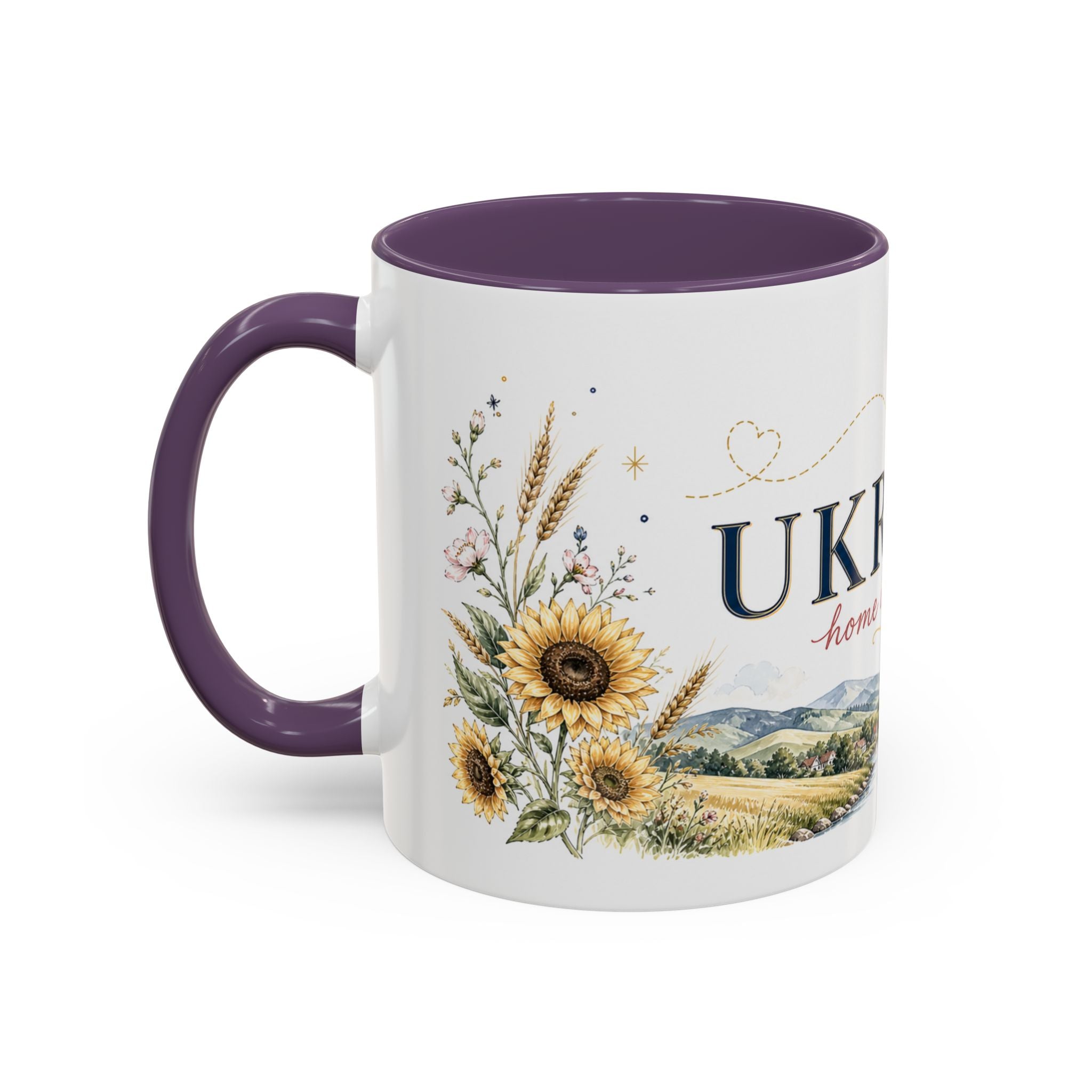 Ukraine Home Country Mug | Moving Away Gift | Long Distance Friendship | 11 oz 15 oz Accent Mug