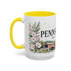 Pennsylvania Home State Mug | Moving Away Gift | Long Distance Friendship Coffee Cup | 11oz 15oz Accent Mug