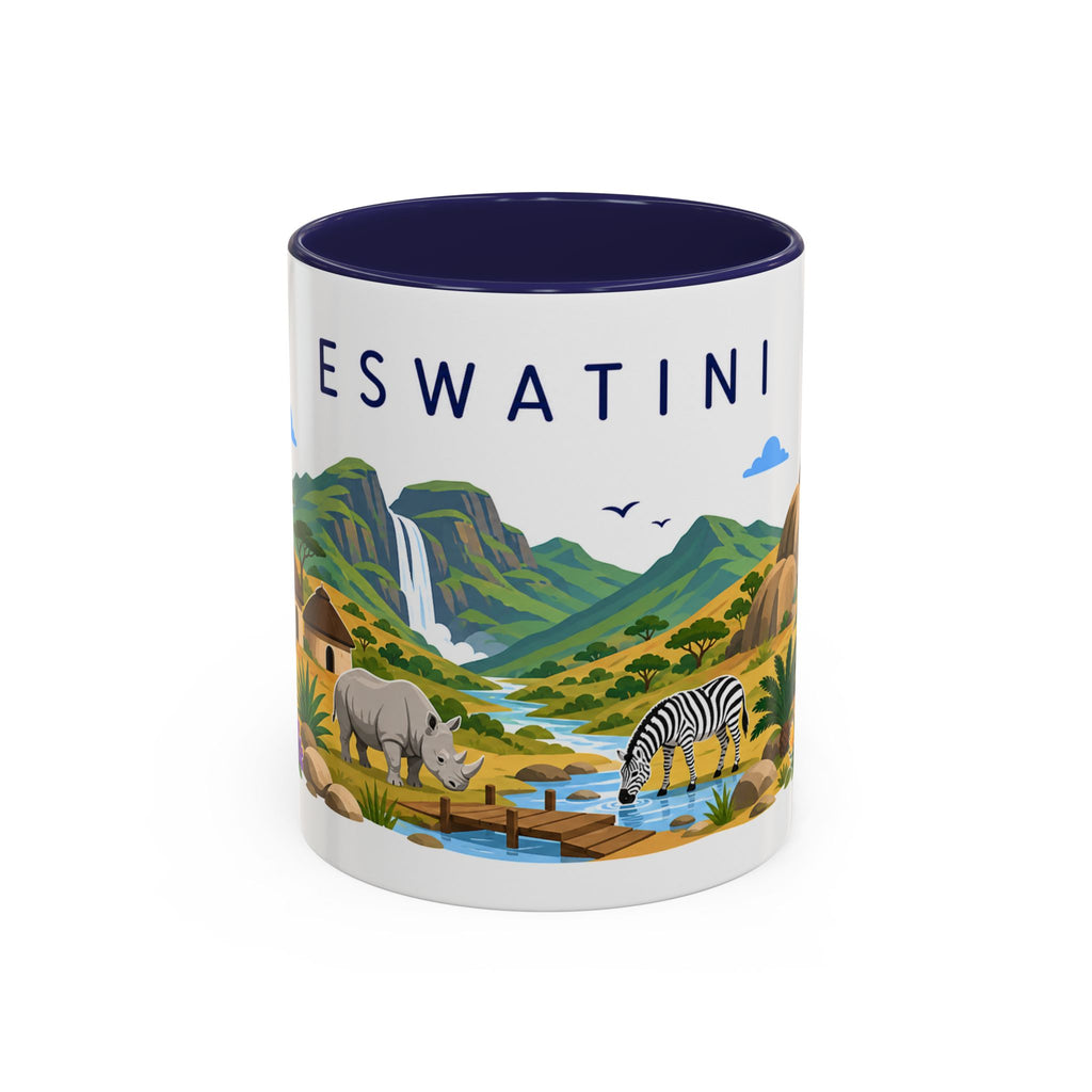 Eswatini Coffee Mug | Travel Souvenir Accent Mug | Country Gift Ceramic Cup 11oz 15oz