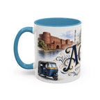 Agra Coffee Mug | India Travel Souvenir | Vintage Illustrated City Gift | 11 oz 15 oz Accent Mug