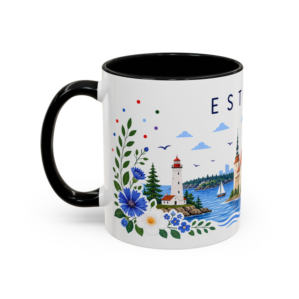 Estonia Coffee Mug | Travel Souvenir Accent Mug | Place Gift Ceramic Cup 11oz 15oz