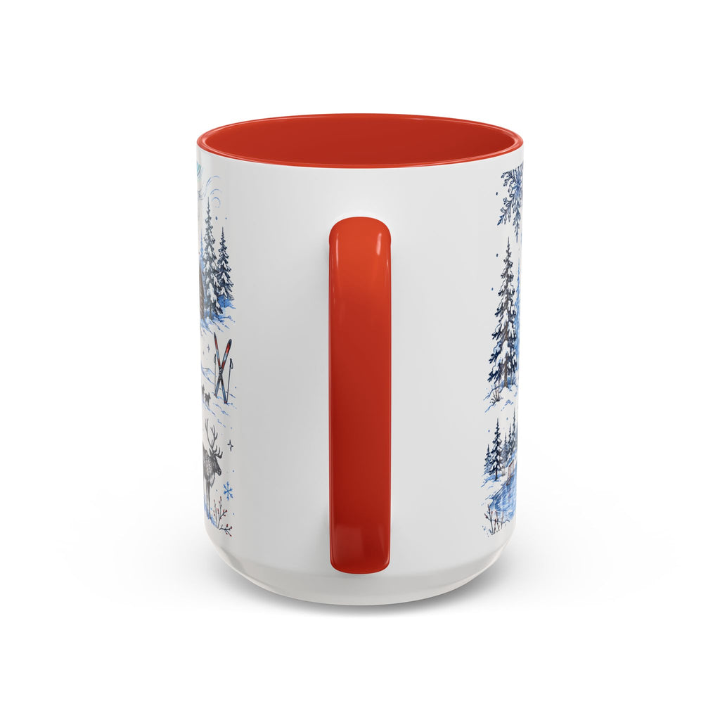 Great White North Coffee Mug | Canadian Pride Gift | Accent Color Ceramic 11oz 15oz
