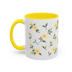 South Carolina Yellow Jessamine Mug, State Flower Floral Coffee Cup, 11oz Botanical Gift