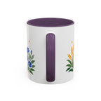 Virgo Zodiac Coffee Mug | Maiden and Wheat Design | Astrology Birthday Gift | 11 oz 15 oz Ceramic Accent Mug