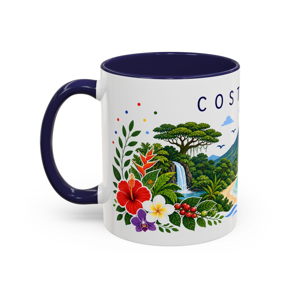 Costa Rica Coffee Mug | Travel Souvenir Accent Mug | Place Gift Ceramic Cup 11oz 15oz