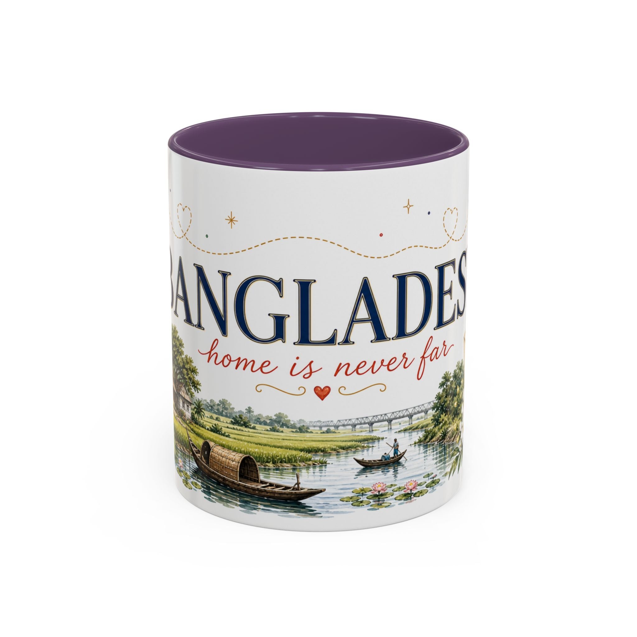 Bangladesh Home Country Mug | Moving Away Gift | Long Distance Friendship | 11 oz 15 oz Accent Mug