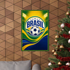 Brazil Soccer Fan Art Poster | Matte Vertical Poster | 2026 soccer season Wall Decor