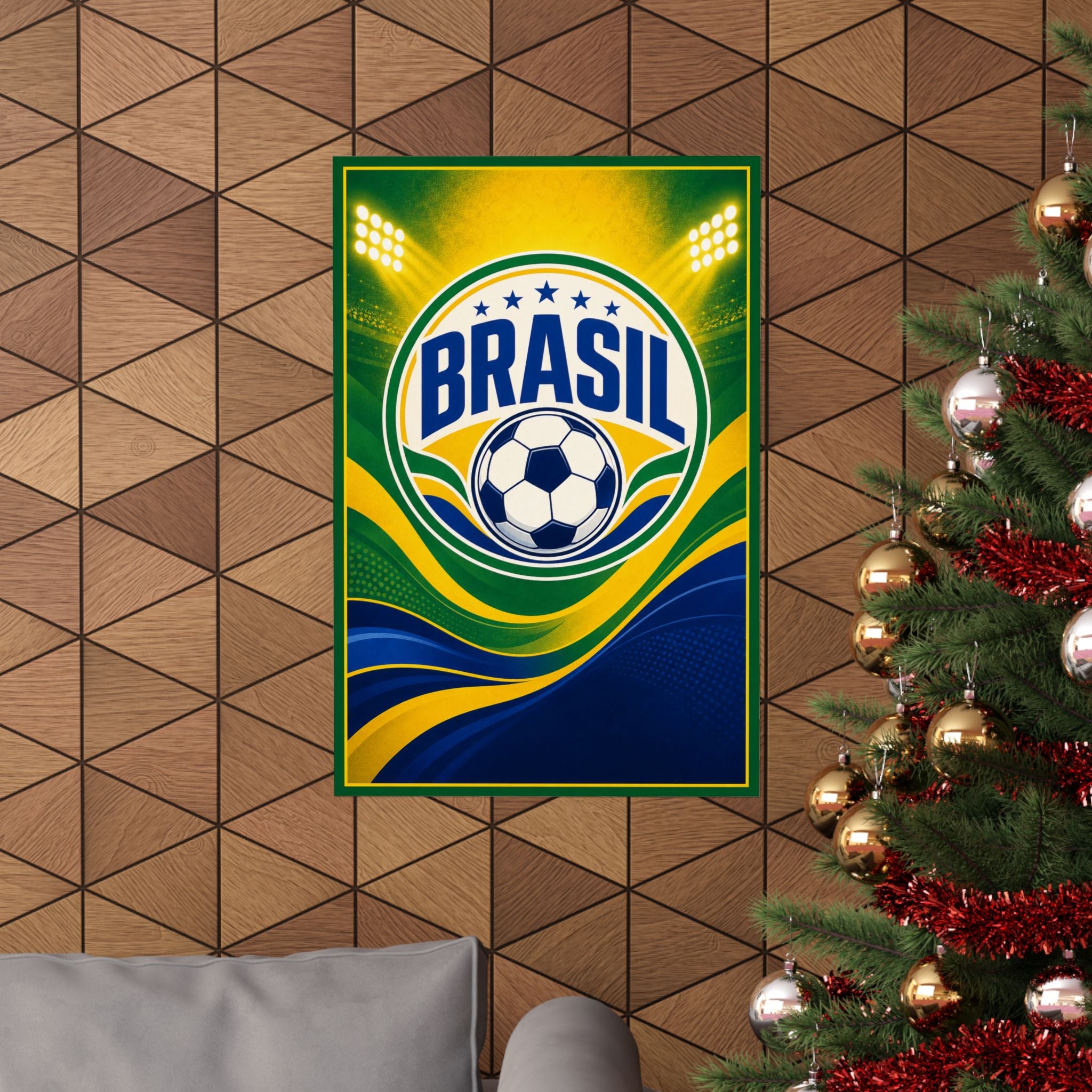 Brazil Soccer Fan Art Poster | Matte Vertical Poster | 2026 soccer season Wall Decor