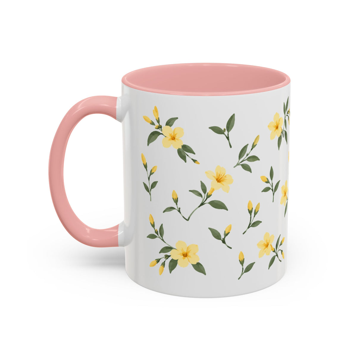 South Carolina Yellow Jessamine Mug, State Flower Floral Coffee Cup, 11oz Botanical Gift