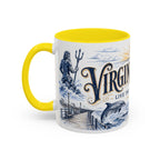 Virginia Beach Coffee Mug | United States Travel Souvenir | Vintage Illustrated City Gift | 11 oz 15 oz Accent Mug
