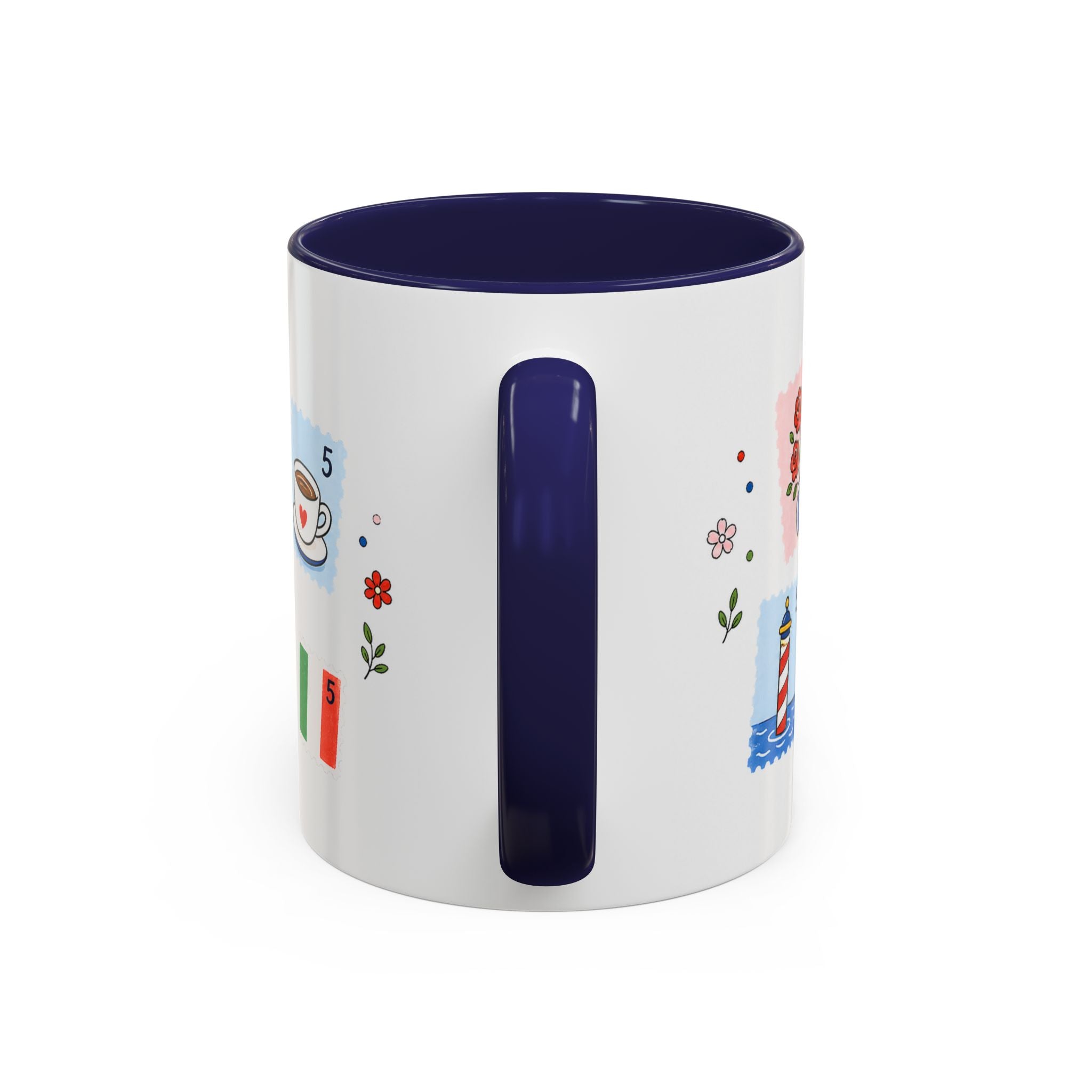 Venice Coffee Mug | Postage Stamp Collage Mug | Travel Souvenir Accent Cup 11oz 15oz