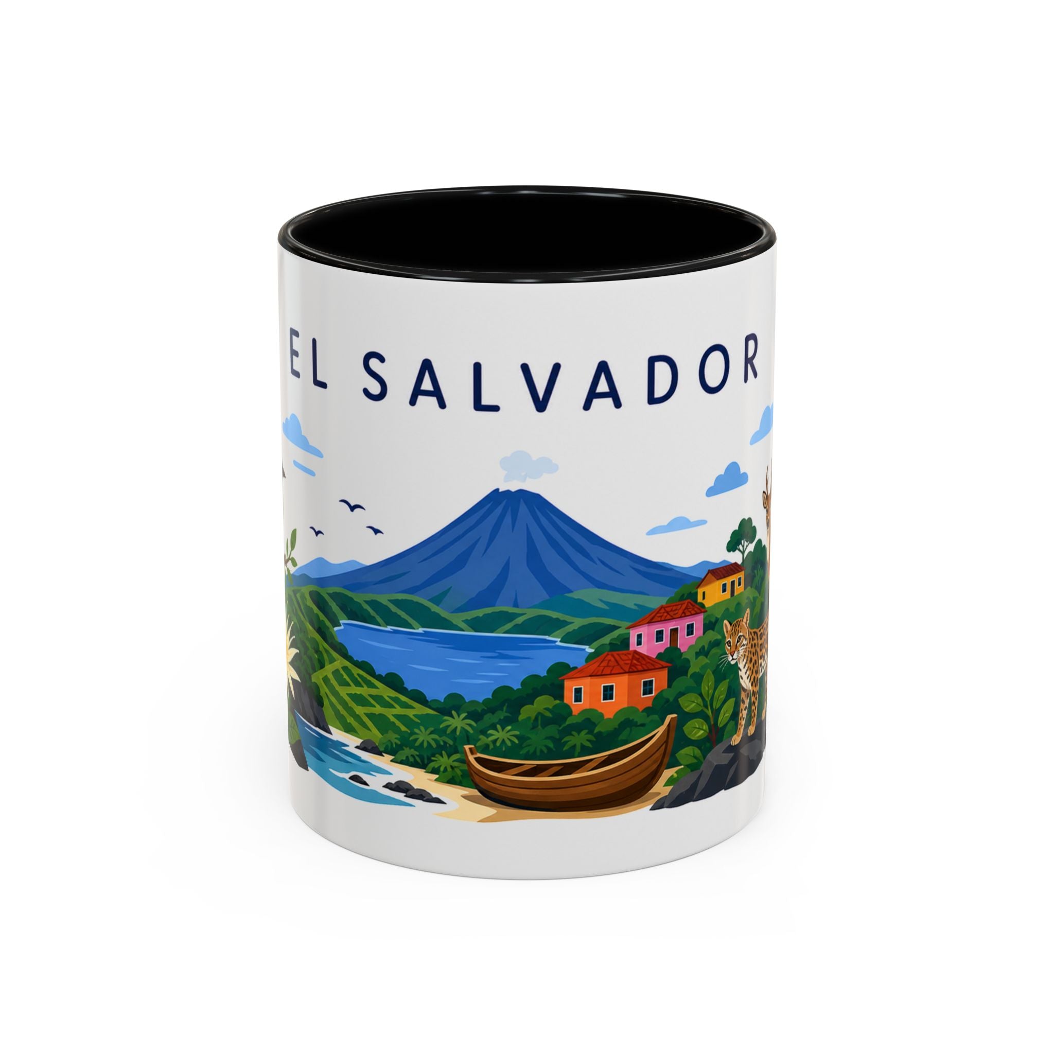 El Salvador Coffee Mug | Travel Souvenir Accent Mug | Country Gift Ceramic Cup 11oz 15oz