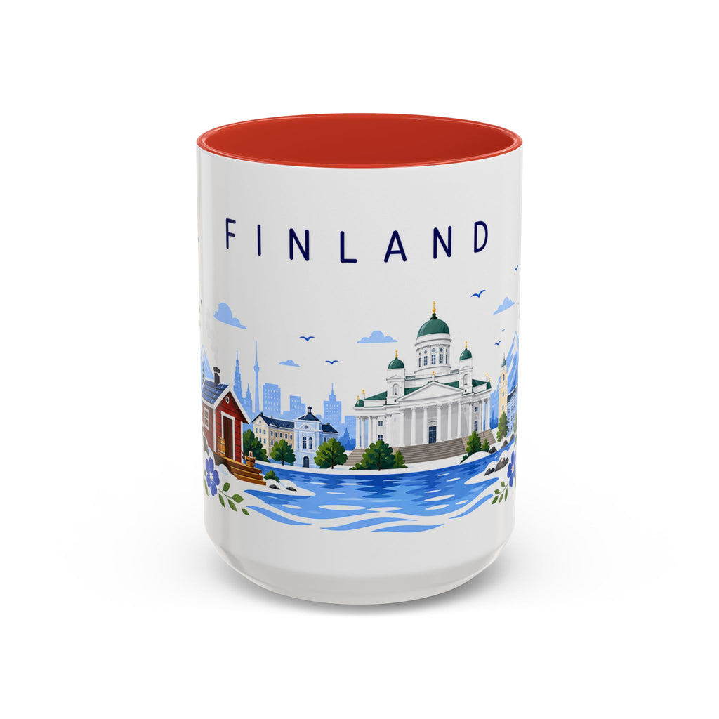 Finland Coffee Mug | Travel Souvenir Accent Mug | Place Gift Ceramic Cup 11oz 15oz