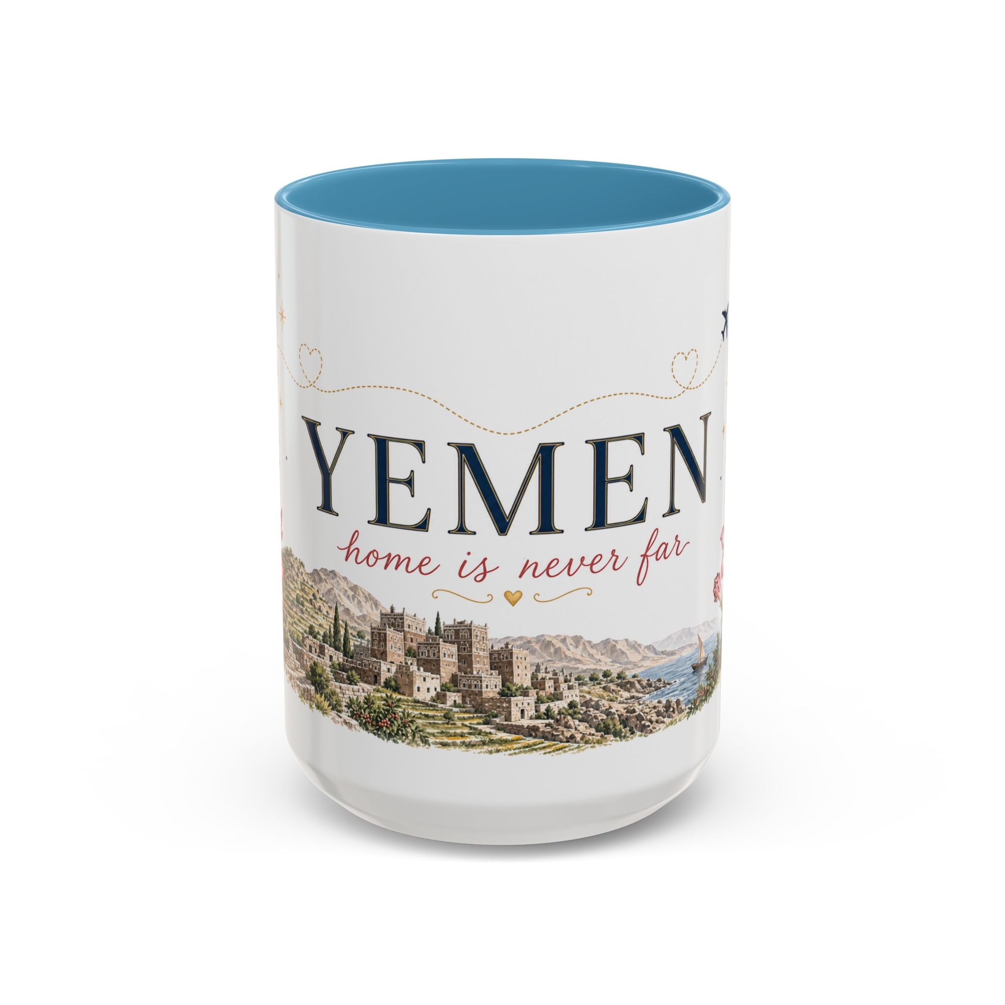 Yemen Home Country Mug | Moving Away Gift | Long Distance Friendship | 11 oz 15 oz Accent Mug