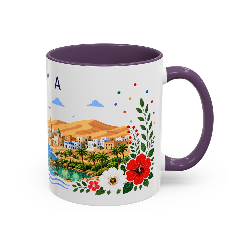 Libya Coffee Mug | Travel Souvenir Accent Mug | Place Gift Ceramic Cup 11oz 15oz
