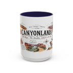 Canyonlands National Park Coffee Mug | Utah Red Rock Desert River Gift | Accent Color Ceramic 11oz 15oz