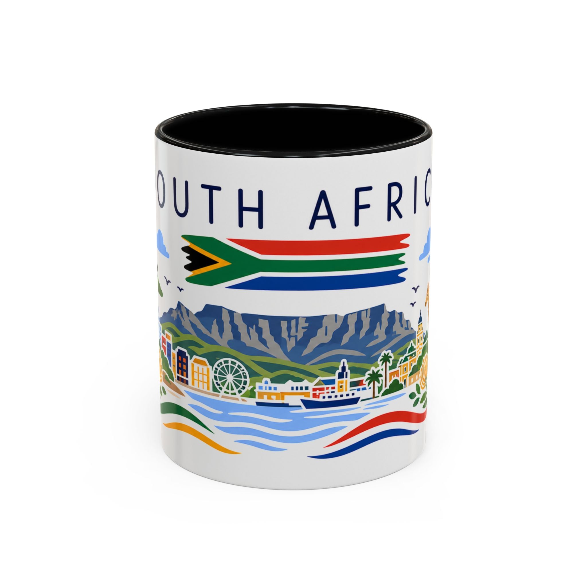 South Africa Coffee Mug | Travel Souvenir Accent Mug | Country Gift Ceramic Cup 11oz 15oz