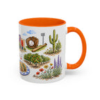 Mesa Illustrated Travel Mug | City Souvenir Accent Coffee Mug | 11oz 15oz Ceramic Cup