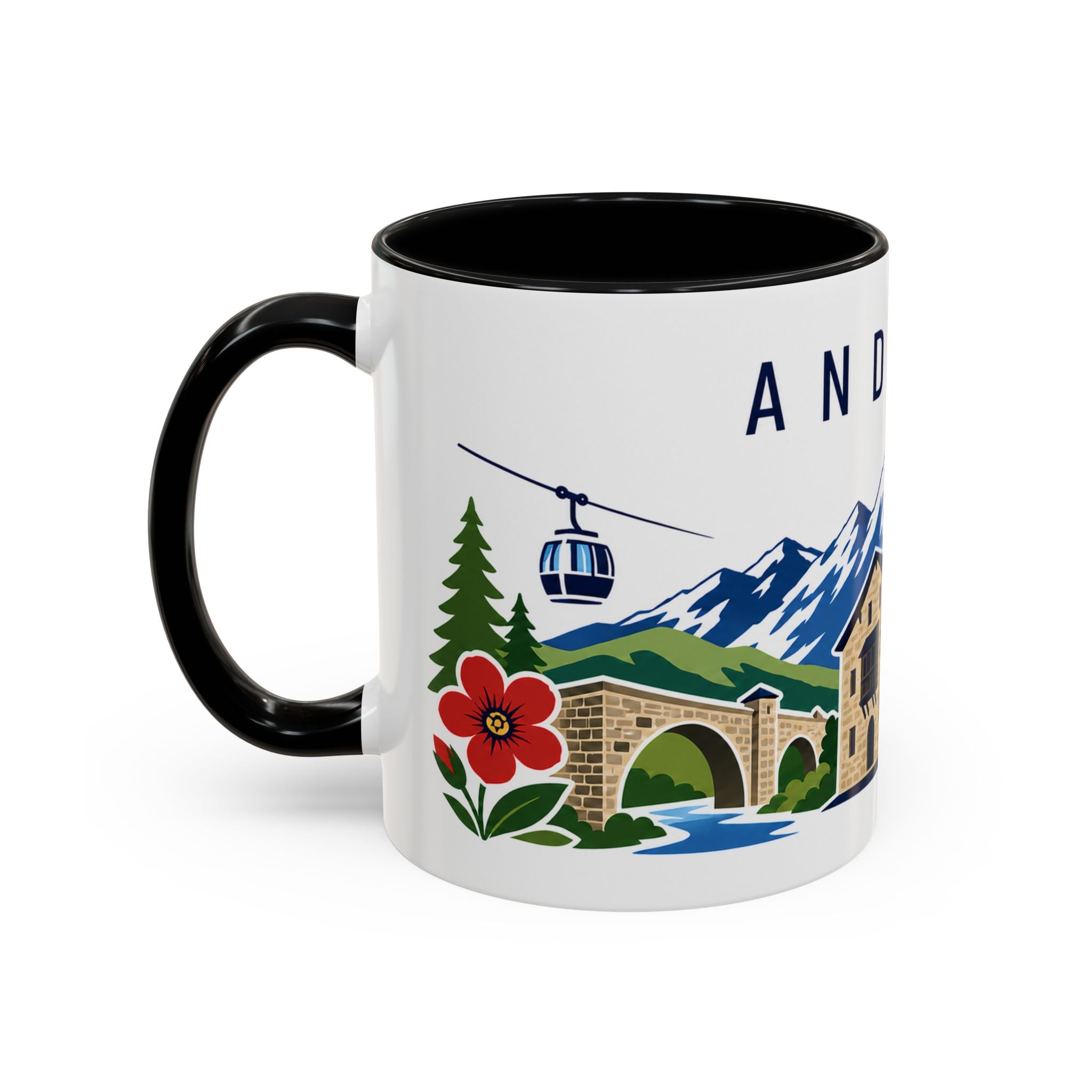 Andorra Coffee Mug | Travel Souvenir Accent Mug | Country Gift Ceramic Cup 11oz 15oz