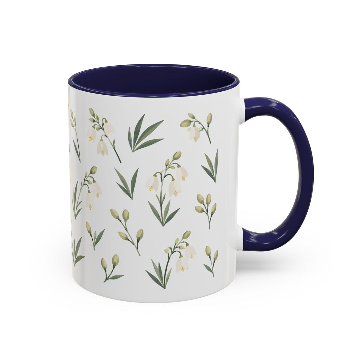 New Mexico Yucca Flower Mug, State Flower Floral Coffee Cup, 11oz Botanical Gift
