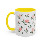 North Dakota Wild Prairie Rose Mug, State Flower Floral Coffee Cup, 11oz Botanical Gift