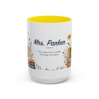 Personalized Reading Teacher Mug | Custom Name Book Lover Coffee Cup | Teacher Appreciation Gift