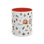 Florence Christmas Mug | Watercolor City Souvenir | Ceramic Coffee Cup (11oz 15oz)