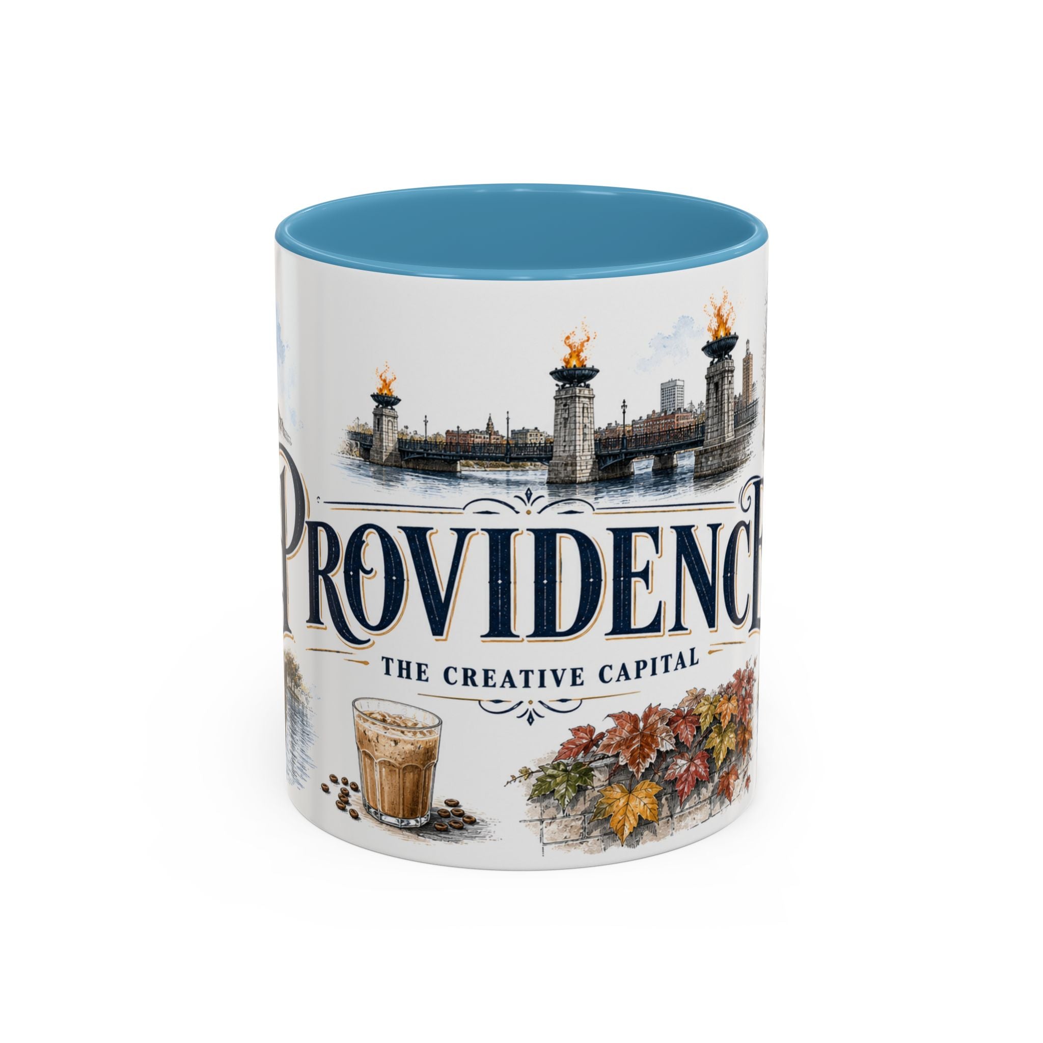 Providence Coffee Mug | United States Travel Souvenir | Vintage Illustrated City Gift | 11 oz 15 oz Accent Mug
