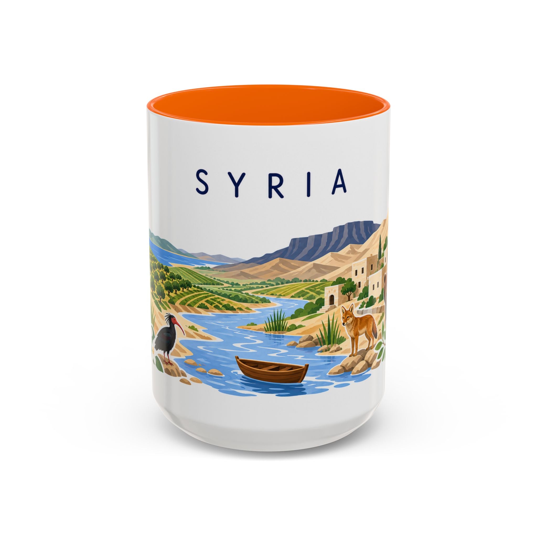 Syria Coffee Mug | Travel Souvenir Accent Mug | Country Gift Ceramic Cup 11oz 15oz