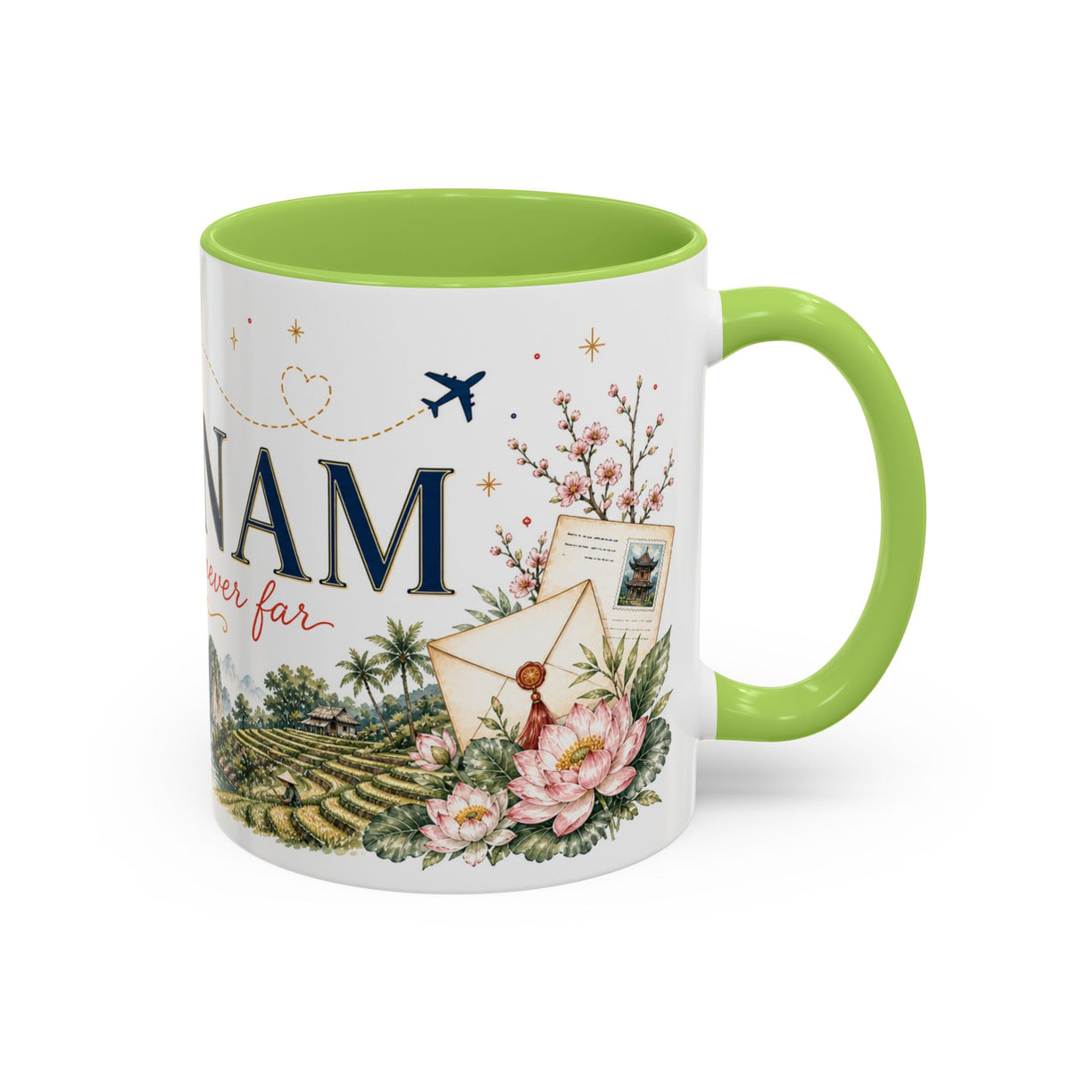 Vietnam Home Country Mug | Moving Away Gift | Long Distance Friendship | 11 oz 15 oz Accent Mug