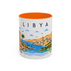 Libya Coffee Mug | Travel Souvenir Accent Mug | Place Gift Ceramic Cup 11oz 15oz
