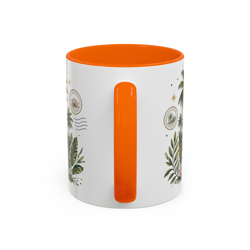 Kerala Backwaters Coffee Mug | Travel Destination Souvenir Gift | Accent Color Ceramic 11oz 15oz